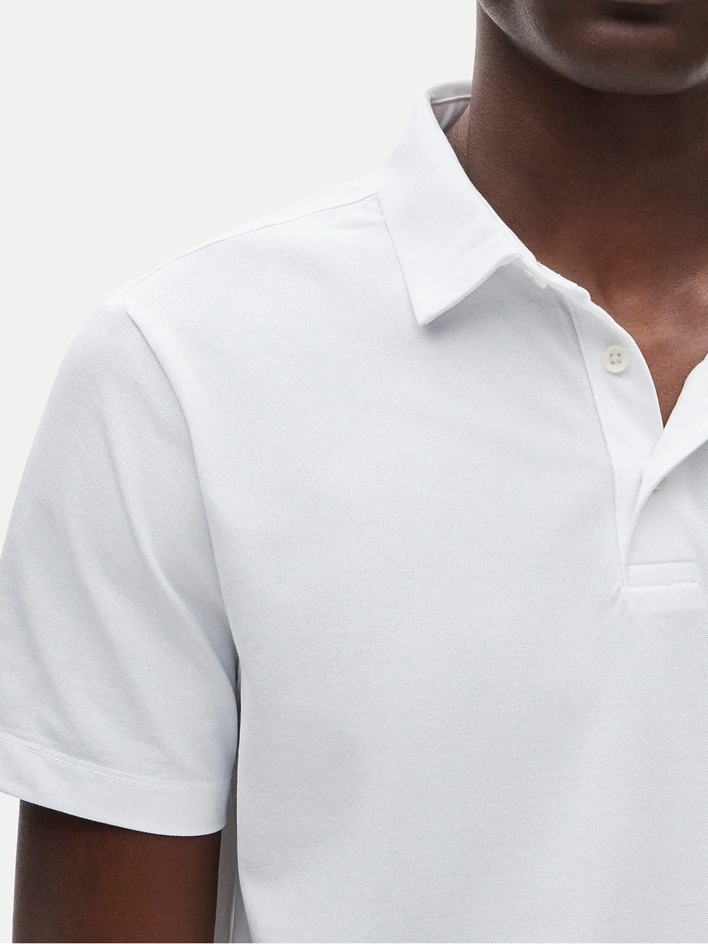 NWT J.Crew Flex Piqué Performance Polo Shirt Solid White Men’s XS